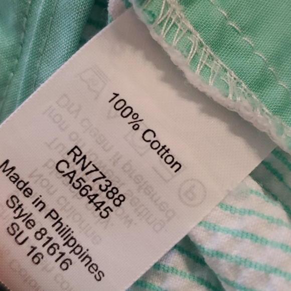 J. Crew Mint Green & White Seersucker Shorts - Picture 7 of 7